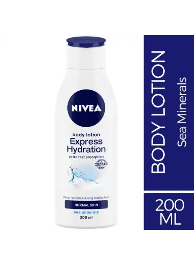 Nivea Big Bazaar Combo - Body Lotion Express Hydration, 200Ml (Pack Of 2) Promo Pack - Image 2